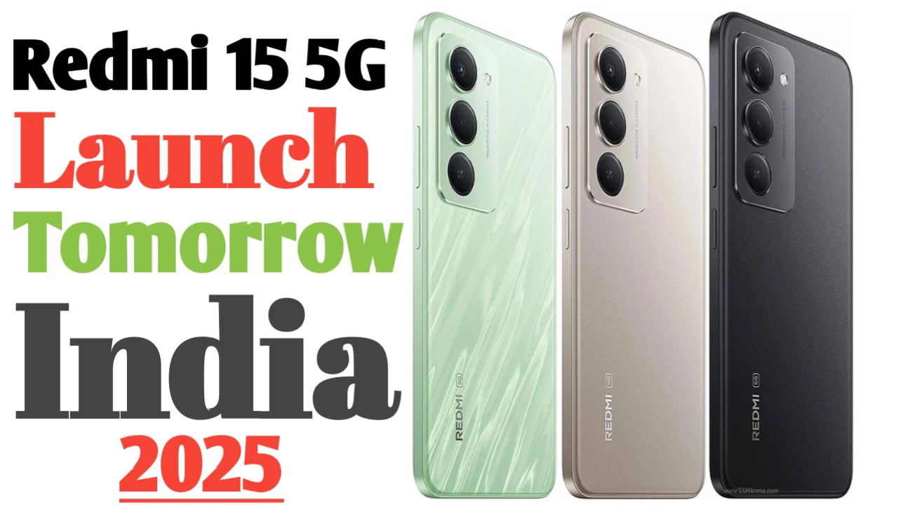 Redmi 15 5G Launch Tomorrow India