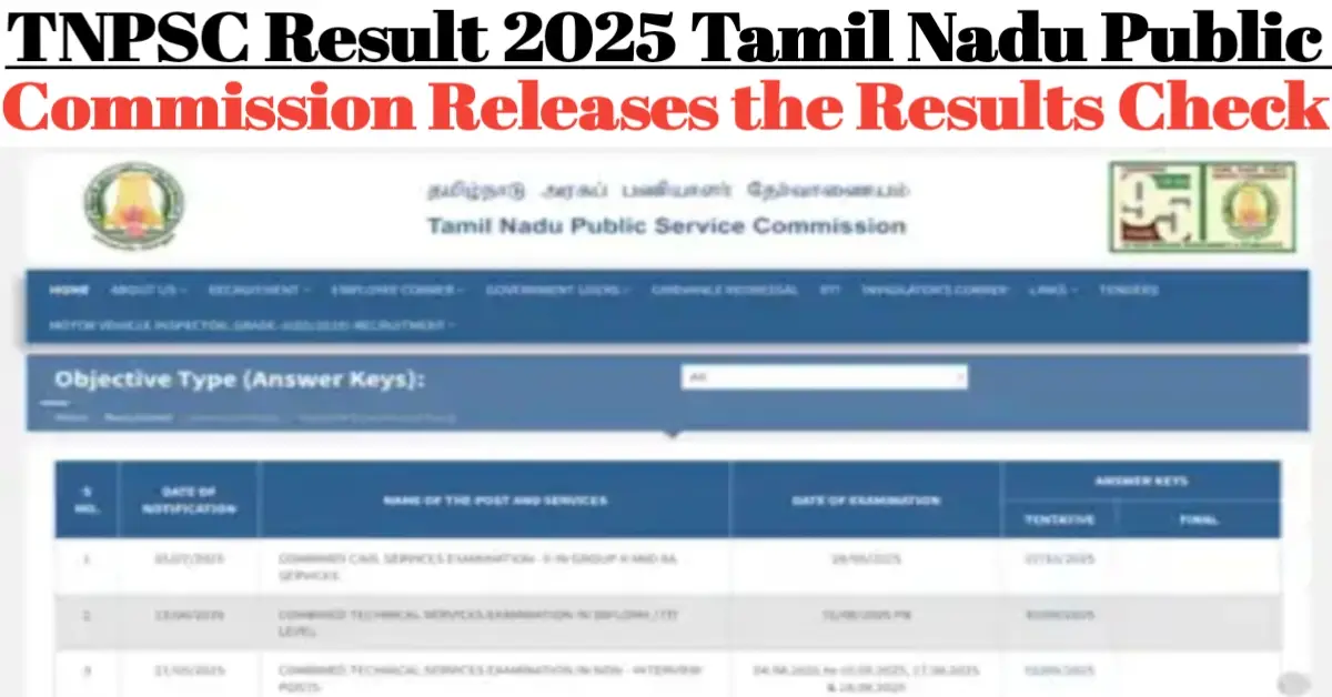 TNPSC Result 2025
